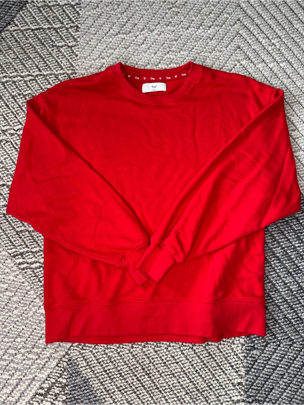 TNA — Lightweight Terry Everyday Crew Sweatshirt — Size S/M